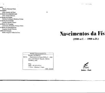 خرید و دانلود نسخه کامل کتاب Nascimentos da Física – 3500ac 1900ad