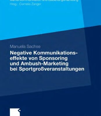 خرید و دانلود نسخه کامل کتاب Negative Kommunikationseffekte von Sponsoring und Ambush-Marketing bei Sportgroßveranstaltungen