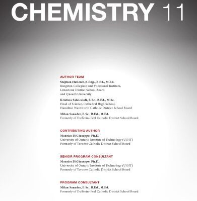 خرید و دانلود نسخه کامل کتاب Nelson chemistry 11 : university preparation