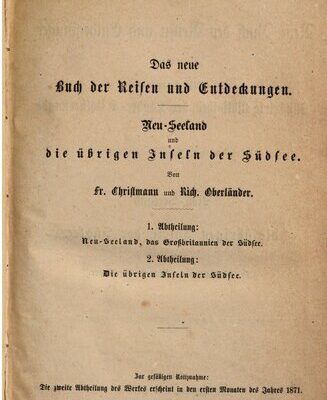 خرید و دانلود نسخه کامل کتاب Neu-Seeland und die übrigen Inseln der Südsee