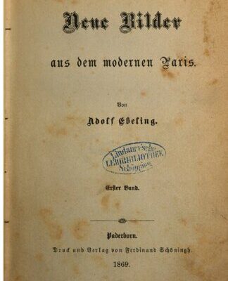 خرید و دانلود نسخه کامل کتاب Neue Bilder aus dem modernen Paris
