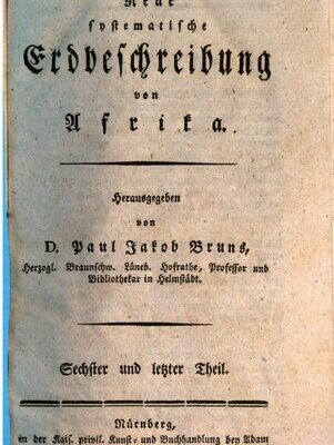 خرید و دانلود نسخه کامل کتاب Neue systematische Erdbeschreibung von Afrika