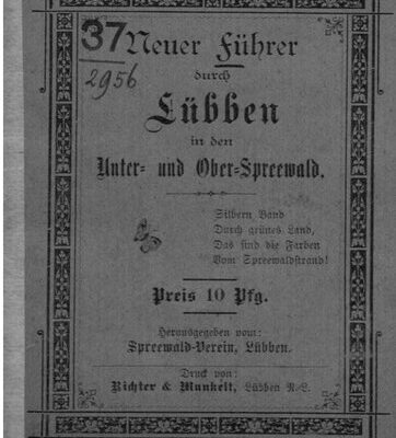 خرید و دانلود نسخه کامل کتاب Neuer Führer durch Lübben in den Unter- und Ober-Spreewald