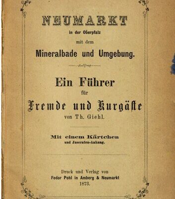 خرید و دانلود نسخه کامل کتاب Neumarkt in der Oberpfalz mit dem Mineralbade und Umgebung. Ein Führer für Fremde und Kurgäste