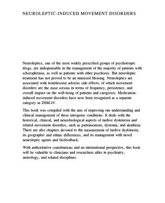 خرید و دانلود نسخه کامل کتاب Neuroleptic-induced Movement Disorders: A Comprehensive Survey