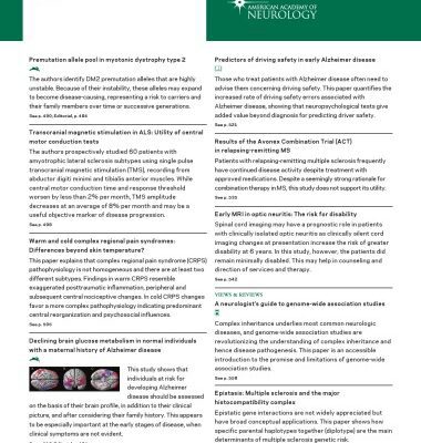 خرید و دانلود نسخه کامل کتاب Neurology Volume 72(6) February 10, 2009