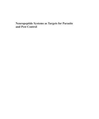 خرید و دانلود نسخه کامل کتاب Neuropeptide Systems as Targets for Parasite and Pest Control