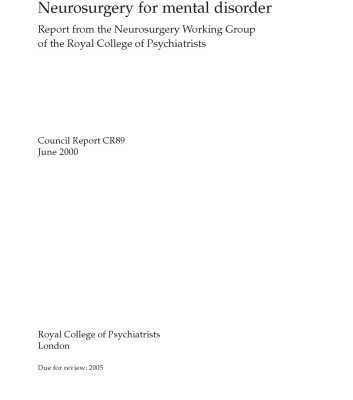 خرید و دانلود نسخه کامل کتاب Neurosurgery 4 mental disorders