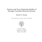 خرید و دانلود نسخه کامل کتاب Neutron and X-ray Scattering Studies of Strongly Correlated Electron Systems
