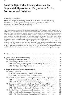 خرید و دانلود نسخه کامل کتاب Neutron Spin Echo Spectroscopy Viscoelasticity Rheology