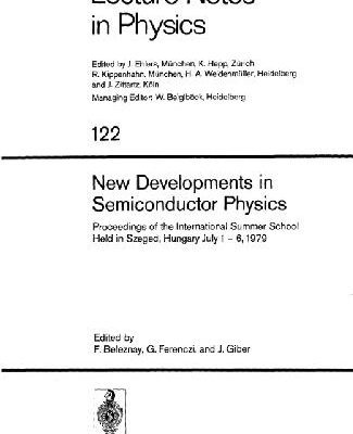 خرید و دانلود نسخه کامل کتاب New Developments in Semiconductor Physics