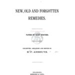 خرید و دانلود نسخه کامل کتاب New, old and forgotten remedies
