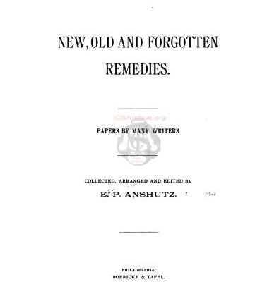خرید و دانلود نسخه کامل کتاب New, old and forgotten remedies