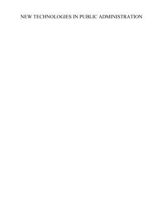 خرید و دانلود نسخه کامل کتاب New Technologies in Public Administration (International Institute of Administrative Sciences Monograph)