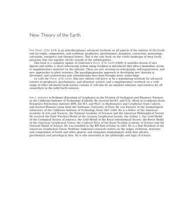 خرید و دانلود نسخه کامل کتاب New theory of the Earth