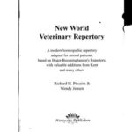 خرید و دانلود نسخه کامل کتاب New World Veterinary Repertory. Часть 1