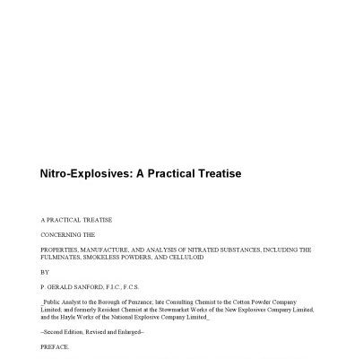 خرید و دانلود نسخه کامل کتاب Nitro-Explosives A Practical Treatise