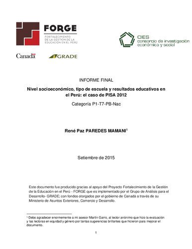 خرید و دانلود نسخه کامل کتاب Nivel socioeconómico, tipo de escuela y resultados educativos en el Perú: el caso de PISA 2012. Informe Final_68c6b1c5127a5.jpeg خرید و دانلود نسخه کامل کتاب Nivel socioeconómico, tipo de escuela y resultados educativos en el Perú: el caso de PISA 2012. Informe Final