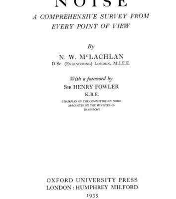 خرید و دانلود نسخه کامل کتاب Noise, a Comprehensive Survey From Every Viewpoint
