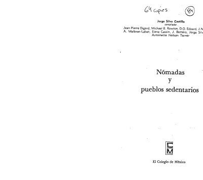 خرید و دانلود نسخه کامل کتاب Nómades y pueblos sedentarios
