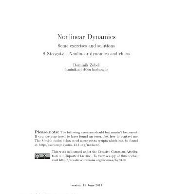 خرید و دانلود نسخه کامل کتاب Nonlinear dynamics and chaos Solution Manual