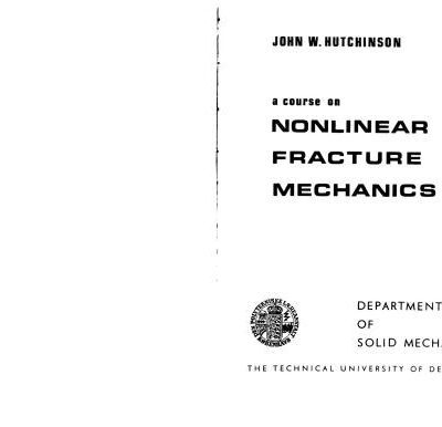 خرید و دانلود نسخه کامل کتاب Nonlinear Fracture Mechanics