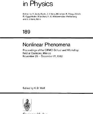 خرید و دانلود نسخه کامل کتاب Nonlinear Phenomena