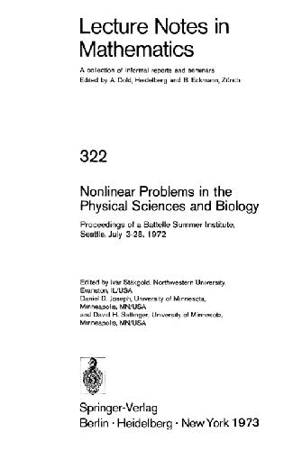 خرید و دانلود نسخه کامل کتاب Nonlinear problems in the physical sciences and biology; proceedings of a Battelle Summer Institute, Seattle, July 3-28, 1972_68be42d657e12.jpeg خرید و دانلود نسخه کامل کتاب Nonlinear problems in the physical sciences and biology; proceedings of a Battelle Summer Institute, Seattle, July 3-28, 1972