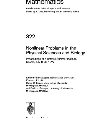 خرید و دانلود نسخه کامل کتاب Nonlinear Problems in the Physical Sciences and Biology
