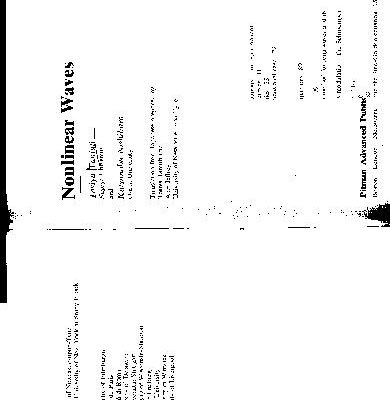 خرید و دانلود نسخه کامل کتاب Nonlinear waves