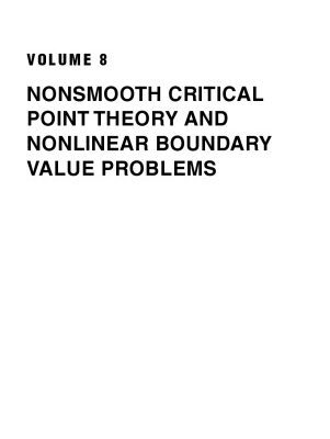 خرید و دانلود نسخه کامل کتاب Nonsmooth critical point theory and nonlinear boundary value problems