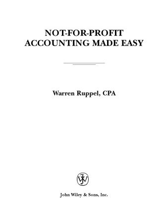 خرید و دانلود نسخه کامل کتاب Not-for-Profit Accounting Made Easy