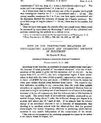 خرید و دانلود نسخه کامل کتاب Note on the Temperature Relations of Photo-Electric Emission and Thermionic Emission of Electrons