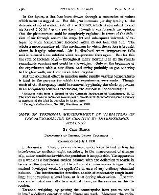 خرید و دانلود نسخه کامل کتاب Note on Torsional Measurement of Variations of the Acceleration of Gravity by Interference Methods (