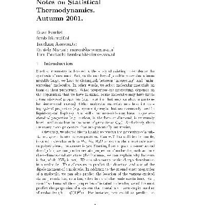 خرید و دانلود نسخه کامل کتاب Notes on Statistical Thermodynamics
