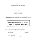 خرید و دانلود نسخه کامل کتاب Nouveaux Hydrates et Oxydes dans le Système MoO3 – WO3