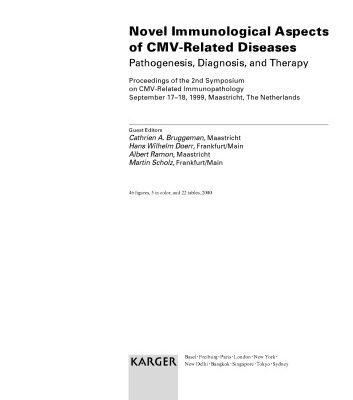خرید و دانلود نسخه کامل کتاب Novel Immunological Aspects of CMV-Related Diseases: Pathogenesis, Diagnosis and Therapy (Intervirology, 5-6)