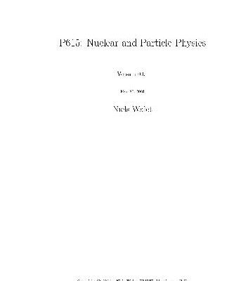 خرید و دانلود نسخه کامل کتاب Nuclear and Particle Physics