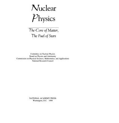 خرید و دانلود نسخه کامل کتاب Nuclear physics: the core of matter, the fuel of stars