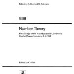 خرید و دانلود نسخه کامل کتاب Number Theory: Proceedings of the Third Matscience Conference Held at Mysore, India