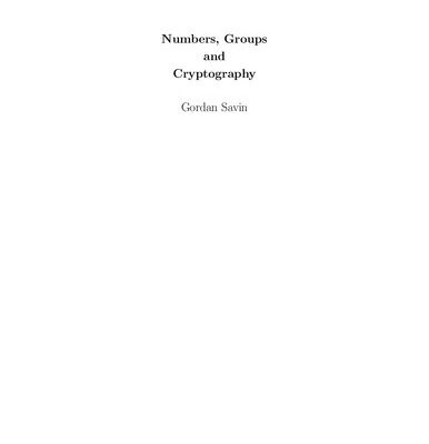 خرید و دانلود نسخه کامل کتاب Numbers, Groups and Cryptography