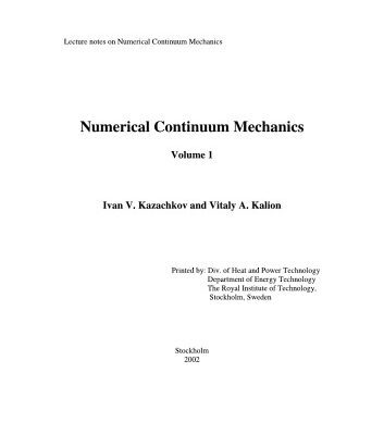 خرید و دانلود نسخه کامل کتاب Numerical Continuum Mechanics