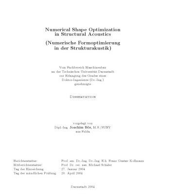 خرید و دانلود نسخه کامل کتاب Numerical Shape Optimization in Structural Acoustics