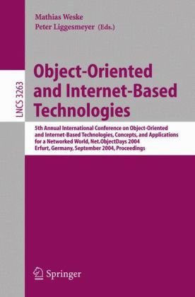 خرید و دانلود نسخه کامل کتاب Object-Oriented and Internet-Based Technologies: 5th Annual International Conference on Object-Oriented and Internet-Based Technologies, Concepts, and Applications for a Networked World, Net.ObjectDays 2004, Erfurt, Germany, September 27-30, 2004. Proceedings_68cedd7f5a6ca.jpeg خرید و دانلود نسخه کامل کتاب Object-Oriented and Internet-Based Technologies: 5th Annual International Conference on Object-Oriented and Internet-Based Technologies, Concepts, and Applications for a Networked World, Net.ObjectDays 2004, Erfurt, Germany, September 27-30, 2004. Proceedings