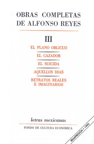 خرید و دانلود نسخه کامل کتاب Obras completas, III : El plano oblicuo, El cazador, El suicida, Aquellos dias, Retratos reales e imaginarios (Literatura) (Spanish Edition)_68b540065823a.jpeg خرید و دانلود نسخه کامل کتاب Obras completas, III : El plano oblicuo, El cazador, El suicida, Aquellos dias, Retratos reales e imaginarios (Literatura) (Spanish Edition)