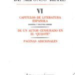 خرید و دانلود نسخه کامل کتاب Obras completas, VI : Capitulos de literatura espanola, De un autor censurado en el Quijote , Paginas (Spanish Edition)