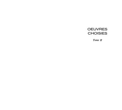 خرید و دانلود نسخه کامل کتاب Oeuvres Choisies