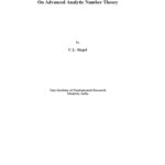 خرید و دانلود نسخه کامل کتاب On Advanced Analytic Number Theory