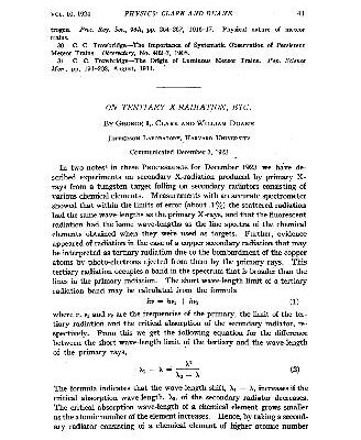 خرید و دانلود نسخه کامل کتاب On Tertiary X-Radiation, Etc