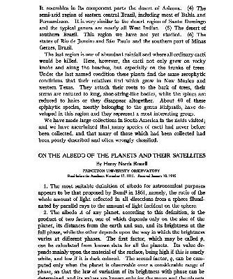 خرید و دانلود نسخه کامل کتاب On the Albedo of the Planets and Their Satellites (1916)(en)(4s)
